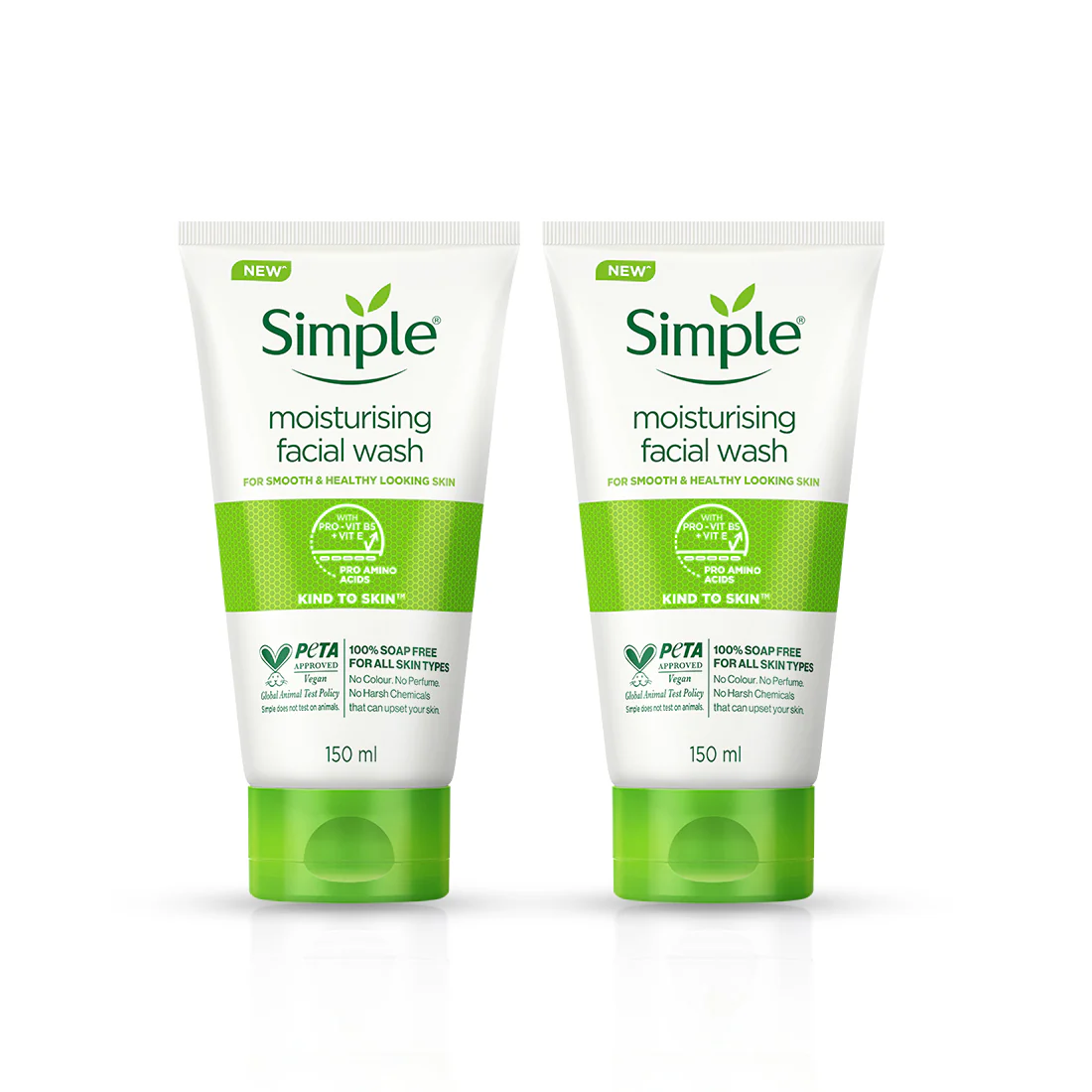 SIMPLE Moisturizing Face Wash 150ml - Image 2