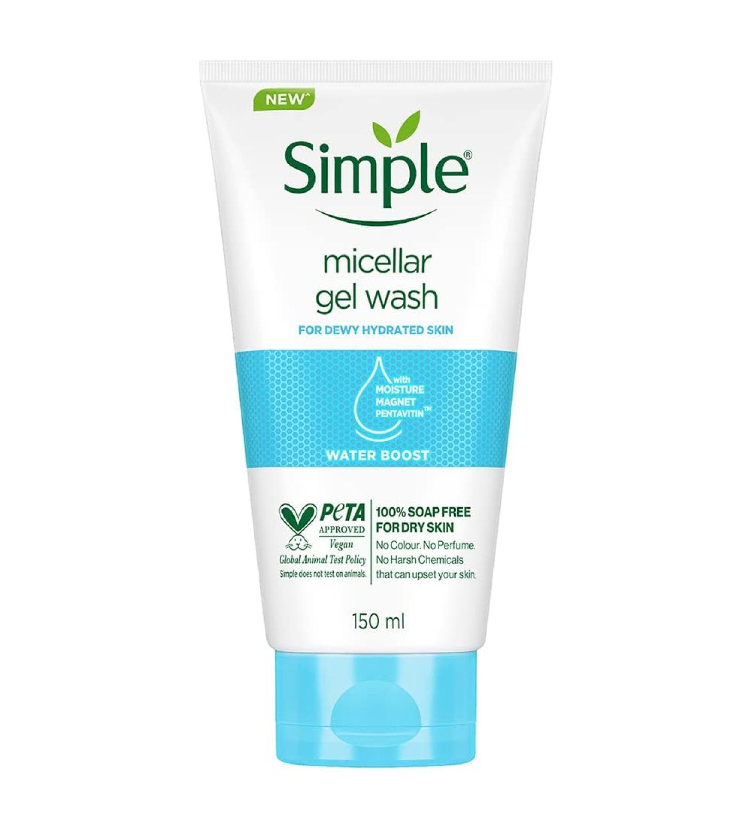 SIMPLE Micellar Water Boost Gel Wash 150ml