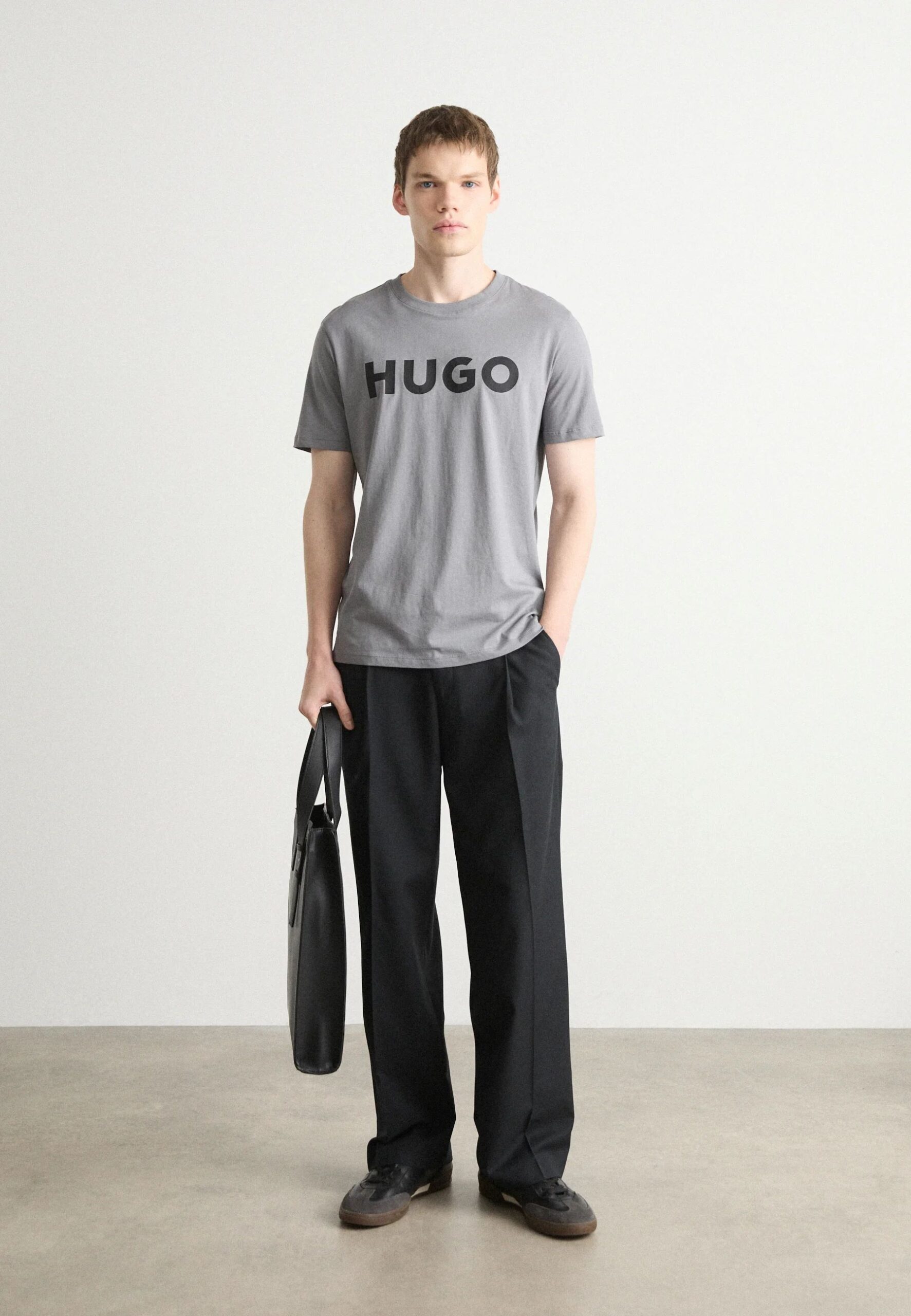 Hugo Dulivio Grey T-Shirt Premium Exported - Image 2