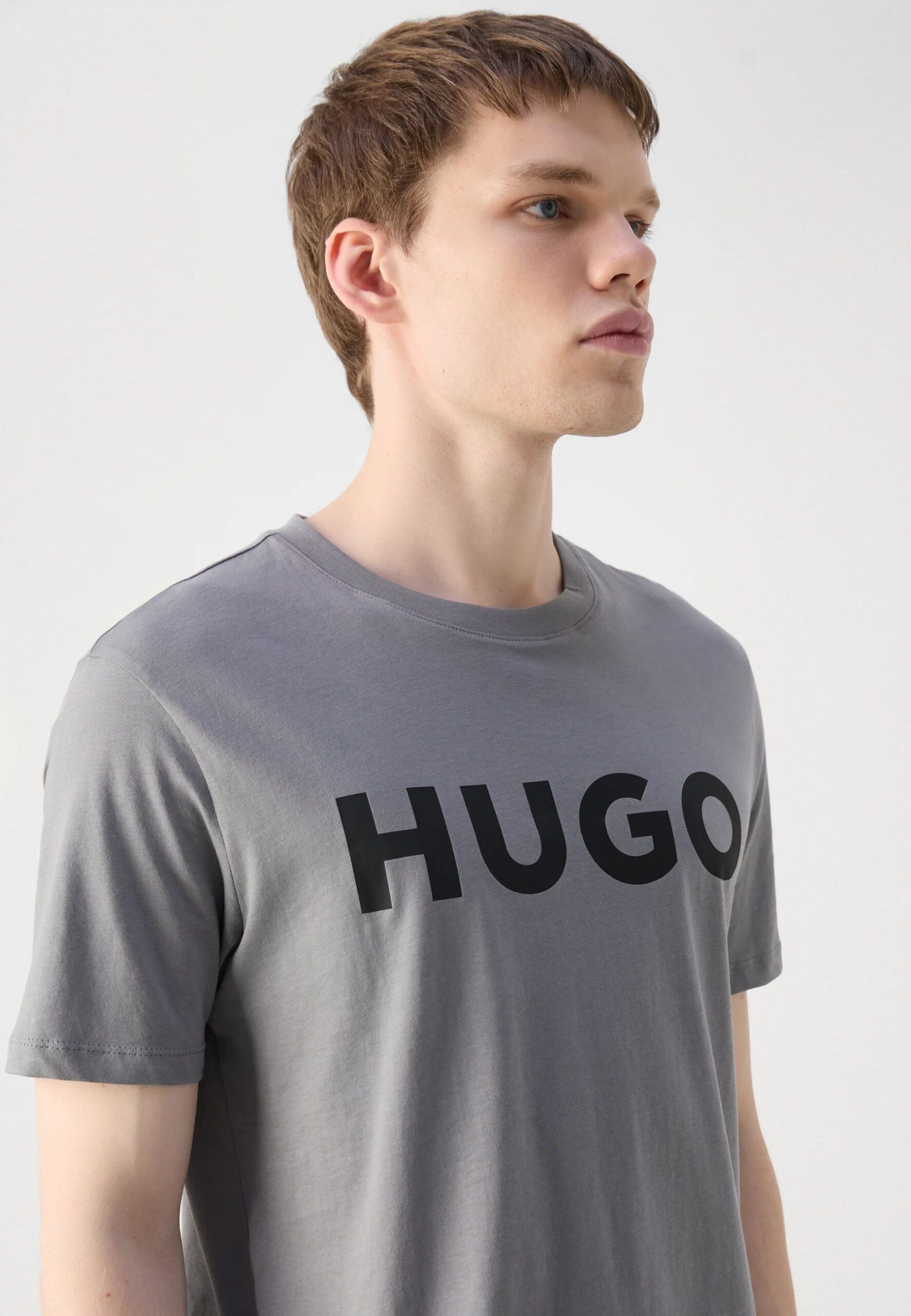 Hugo Dulivio Grey T-Shirt Premium Exported - Image 3