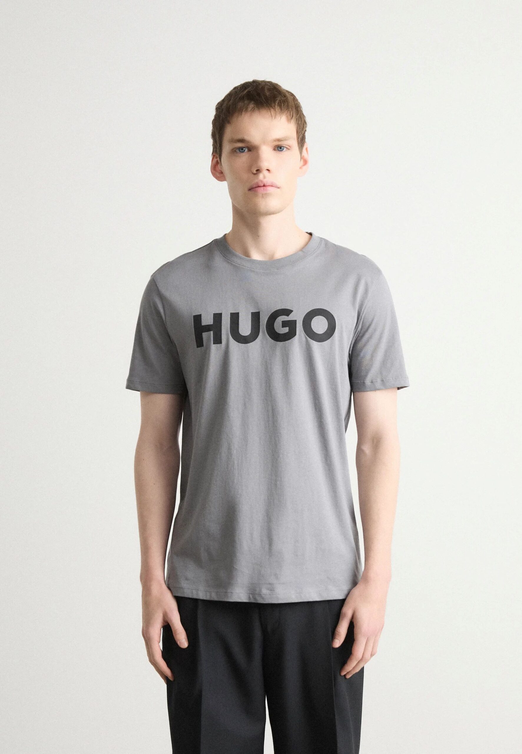Hugo Dulivio Grey T-Shirt Premium Exported - Image 5