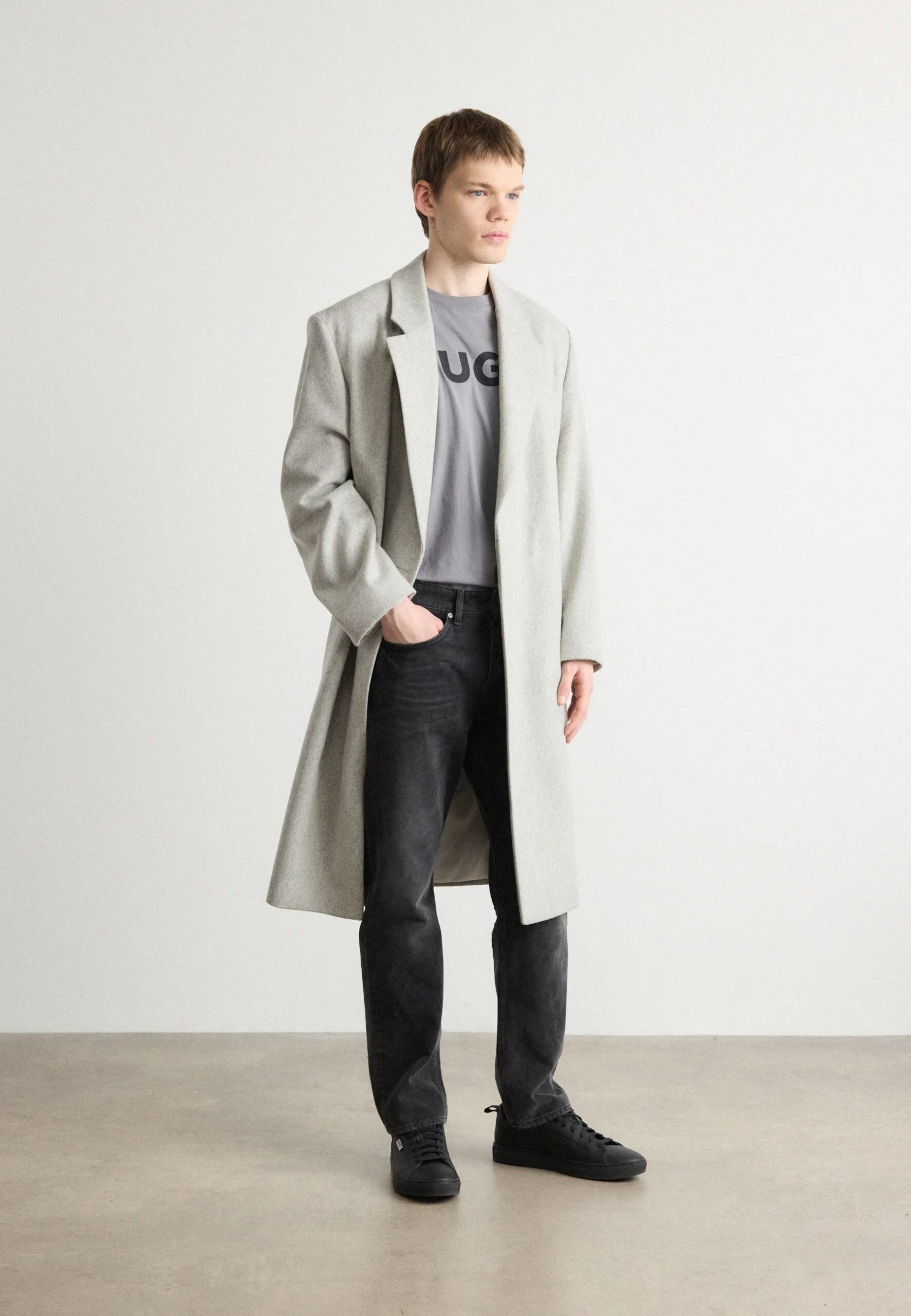 Hugo Dulivio Grey T-Shirt Premium Exported - Image 6