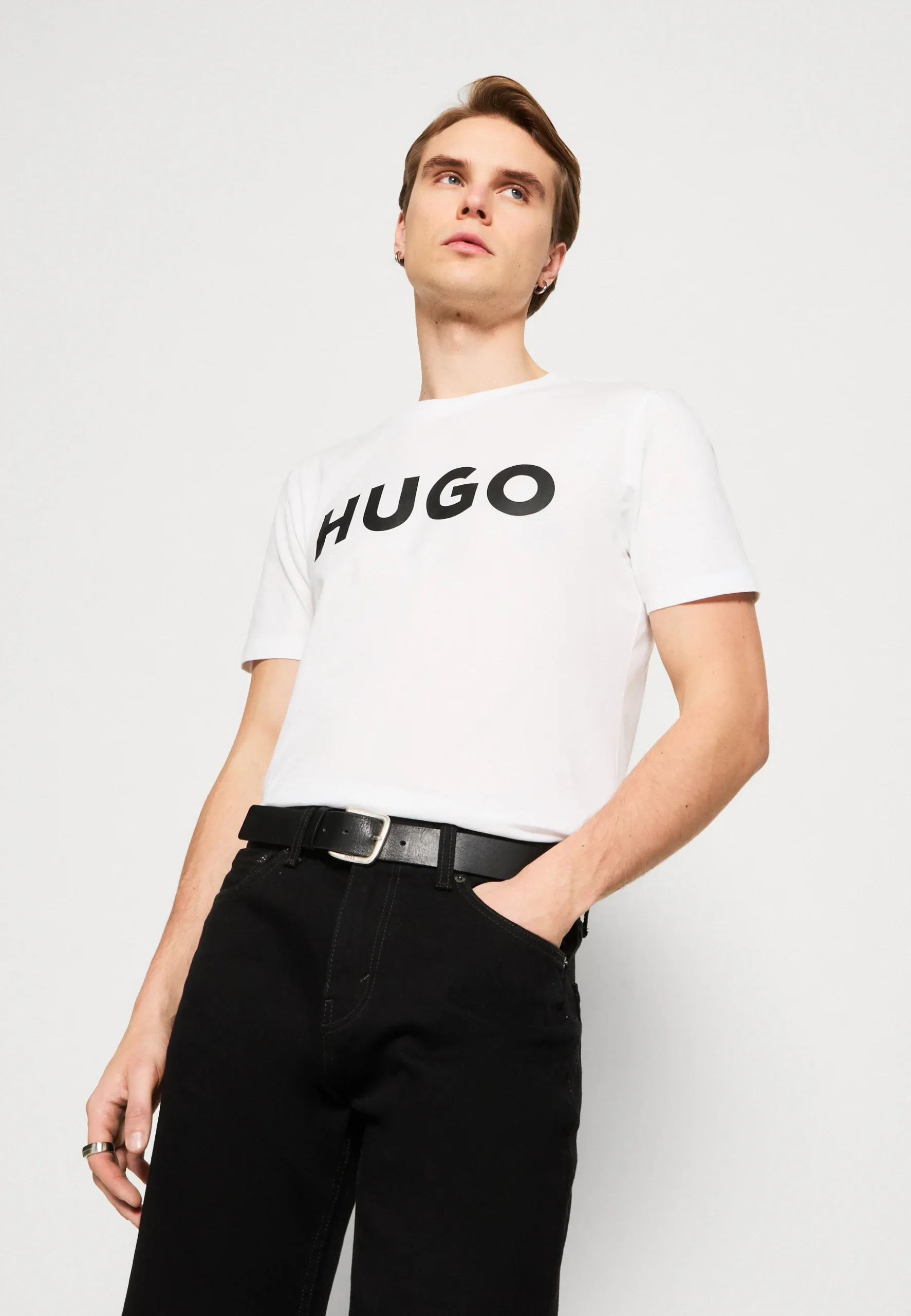 Hugo Dulivio White T-Shirt Premium Exported - Image 2