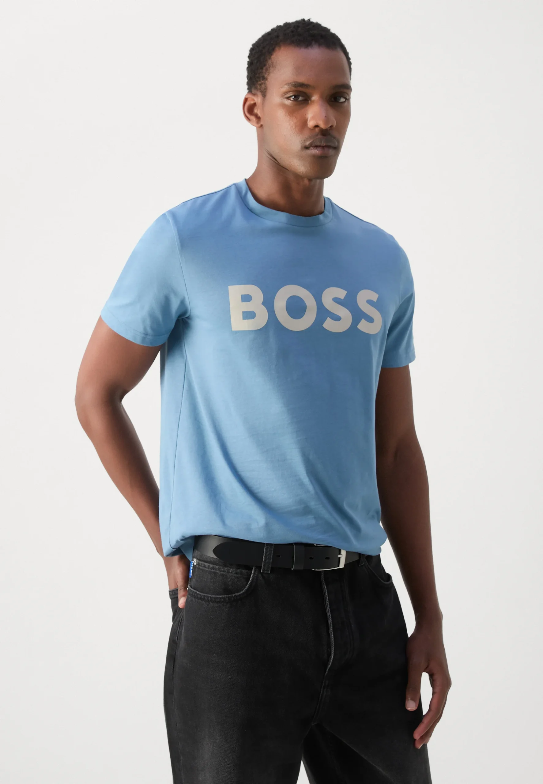 Boss Dulivio Blue T-Shirt Premium Exported - Image 2