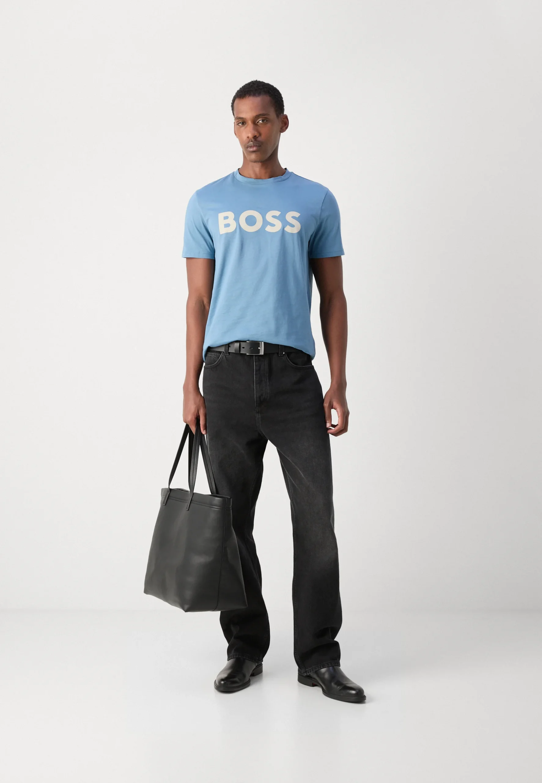 Boss Dulivio Blue T-Shirt Premium Exported - Image 4