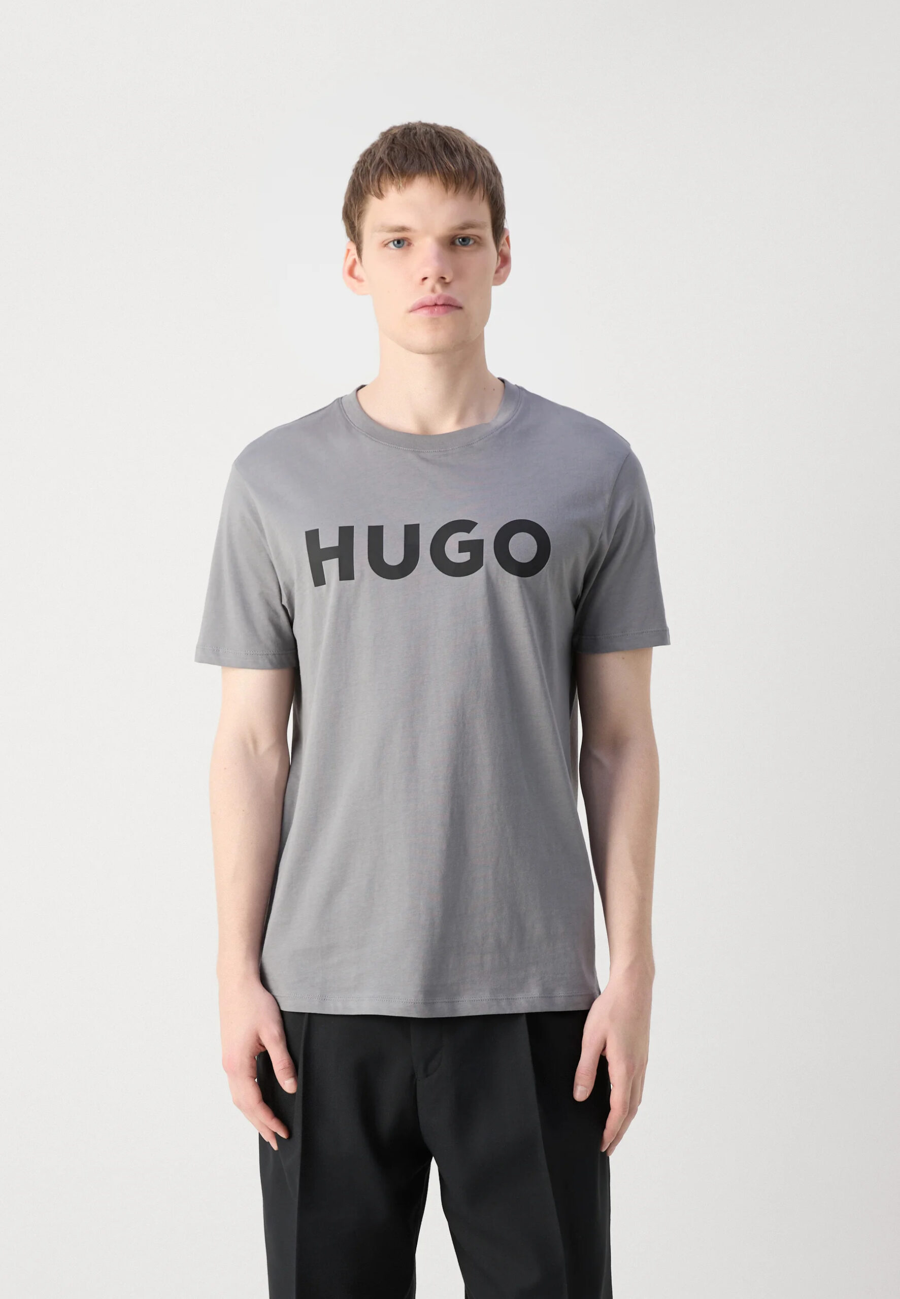 Hugo Dulivio Grey T-Shirt Premium Exported