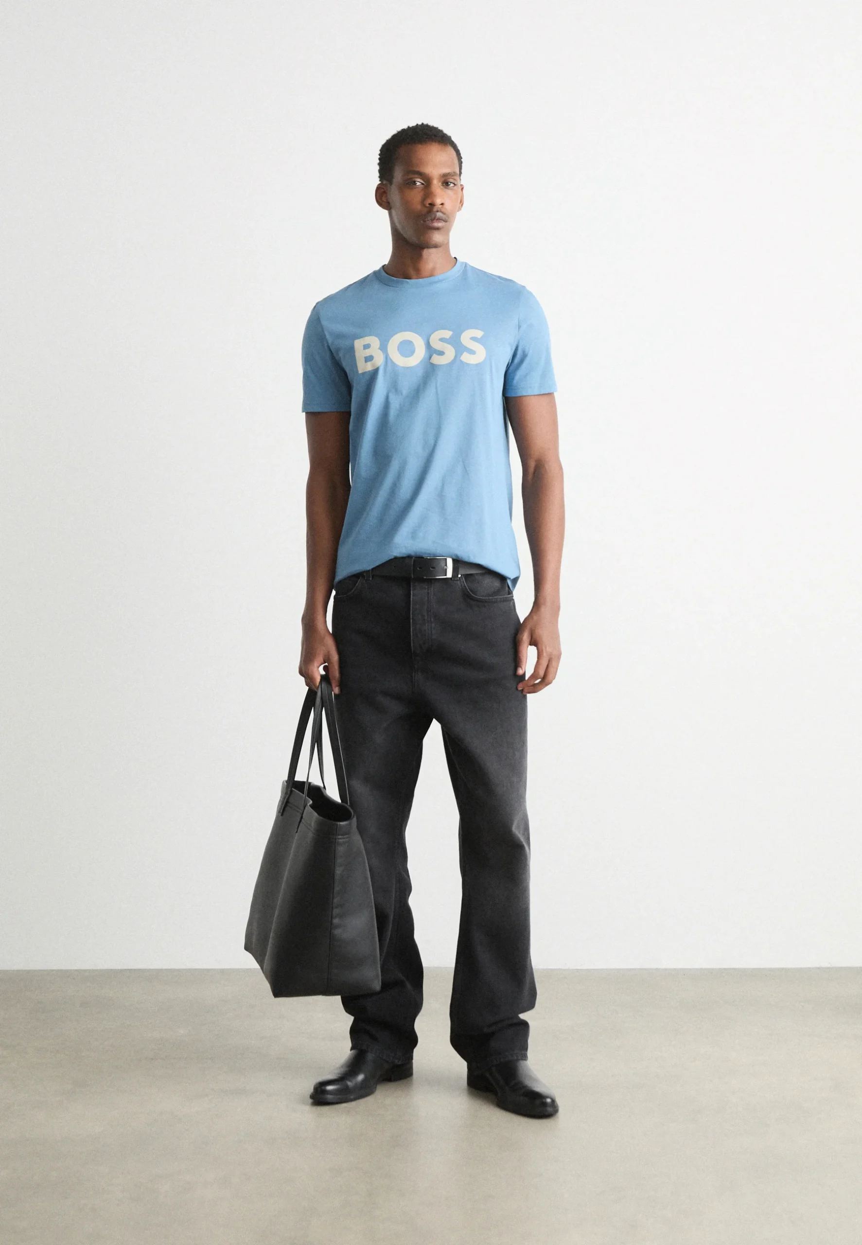Boss Dulivio Blue T-Shirt Premium Exported - Image 8